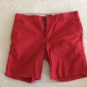 Red men’s shorts